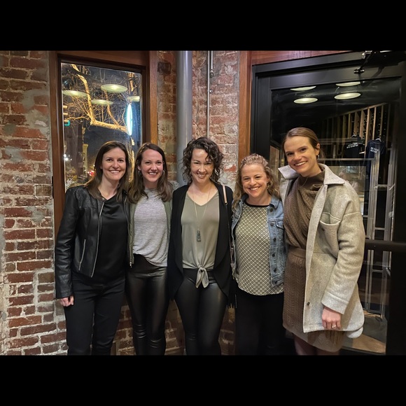 Banana Republic Black Knee-length skirt with leather waist - Picture 2 of 3